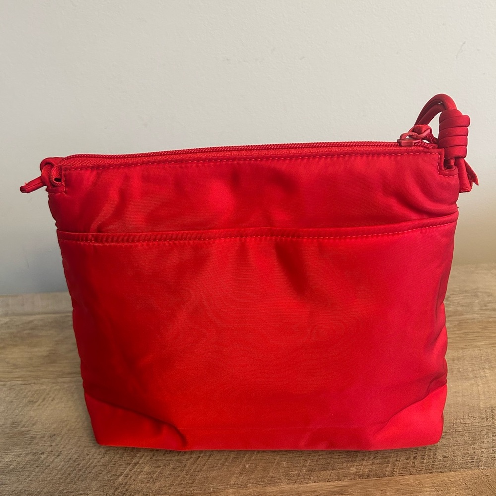 Vera Bradley Shoulder Bag Crimson Red Purse Bag Y2K Adjustable Strap - Picture 2 of 13
